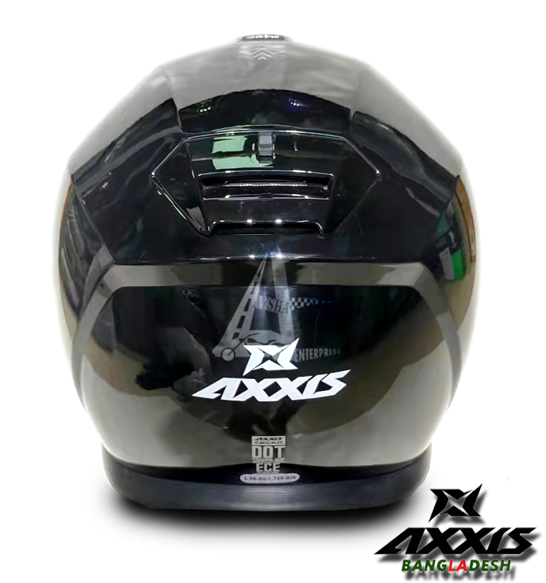 Full Face Axxis Eagle Gecko SV Solid A1 G.Black. 