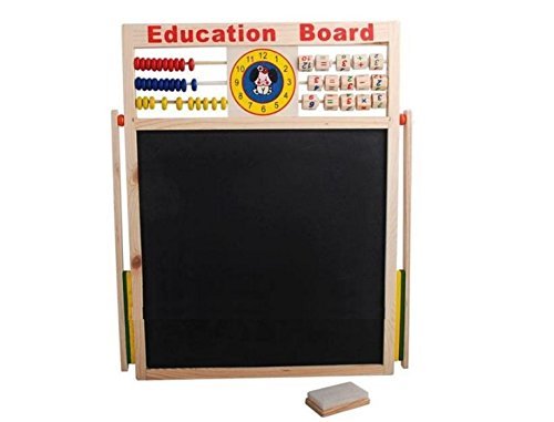 Writing Board Multipurpose Double-Sided Magnetic Wooden Writing Drawing Board. 