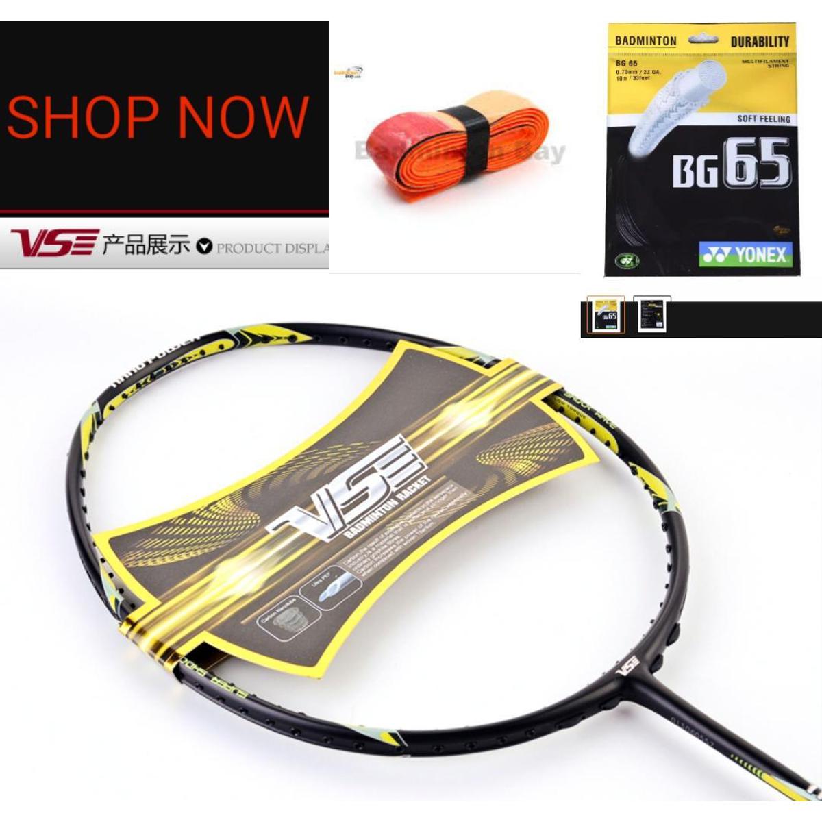 Infinity Edge 001 Venson-VSE Nano Power badminton racket with High Quality bag, STRING+GRIP FREE. 