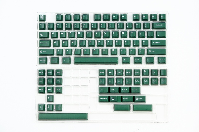 Aifei two-color semi-transparent neon red transparent blue transparent green transparent black gold keycaps original mechanical keyboard green claws. 