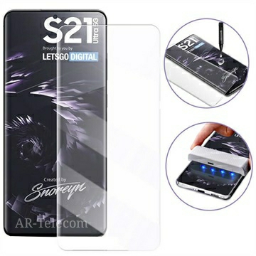 SAMSUNG GALAXY S21Plus/S21 ULTRA 5G UV TEMPERED GLASS SCREEN PROTECTOR - CLEAR. 