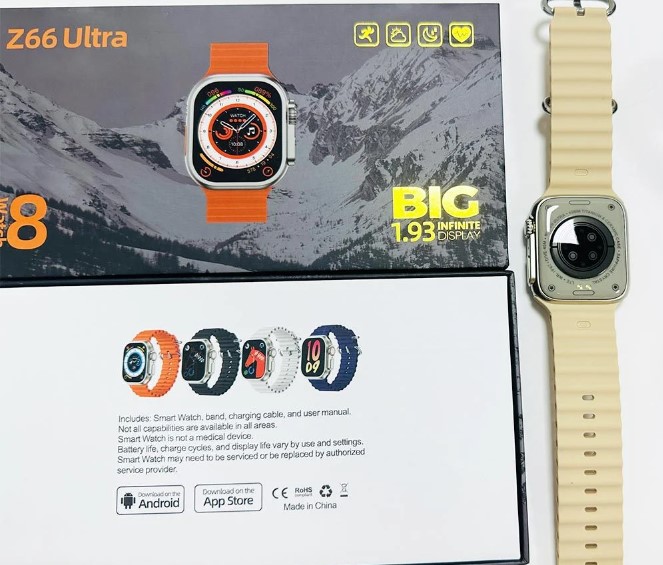 Watch Ultra Z66 Ultra Smartwatch Series 8 Bluetooth Call Blood Oxygen For Men Women Smart Watch For Android ios. 
