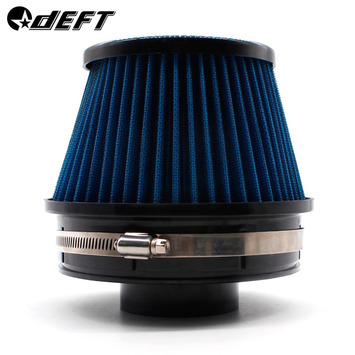 DEFT Car Universal Racing Air Filter 76MM Car High Flow Turbo Air Intake Filter Auto Intake Induction Turbo Kit 3 inch