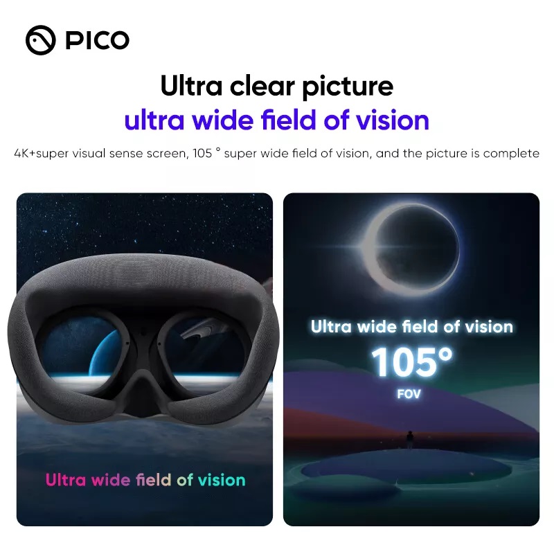 Pico 4 VR Glasses All-in-one Smart Glasses Virtual Reality Game Wireless Streaming High-definition 3D ViewVR Headset. 