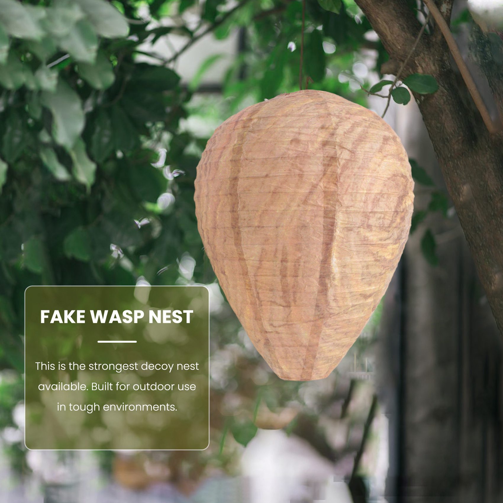 4PCS Wasp Nest,Decoy Hanging Fake Wasp Nest Paper Decoy Safe Fake Trap Effective Eco Friendly Paper Wasp Nest for Garden. 