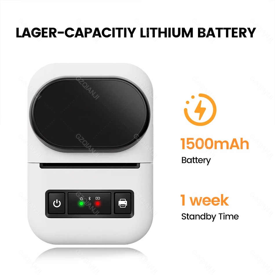 Label Printer All-In-One Portable POS Pocket Thermal Bluetooth Mobile Printer 58mm For Labeling Tag Name Price Barcode Label Maker,PT-260. 
