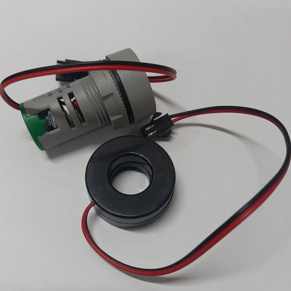 CT With AMP Meter 22mm 100A Digital Ampere Meter 22mm Round Amp Meter AC 01-100A LED Digital Display Amp Meter With Current Transformer Tools Sets. 