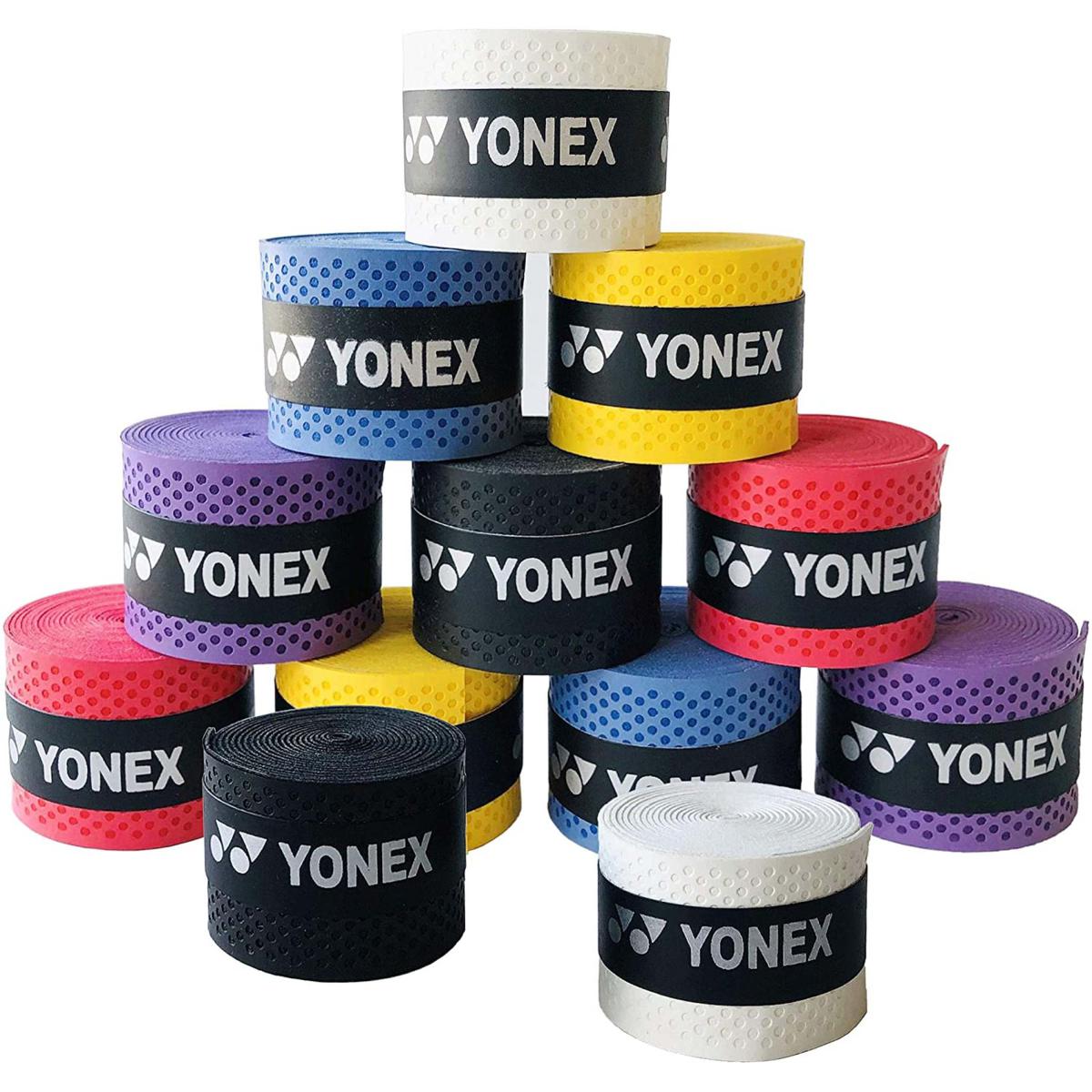 6 Piece Badminton Racket Non-Slip Gripper - Badminton Grip - Super Absorbent - Yonex - Various Colors