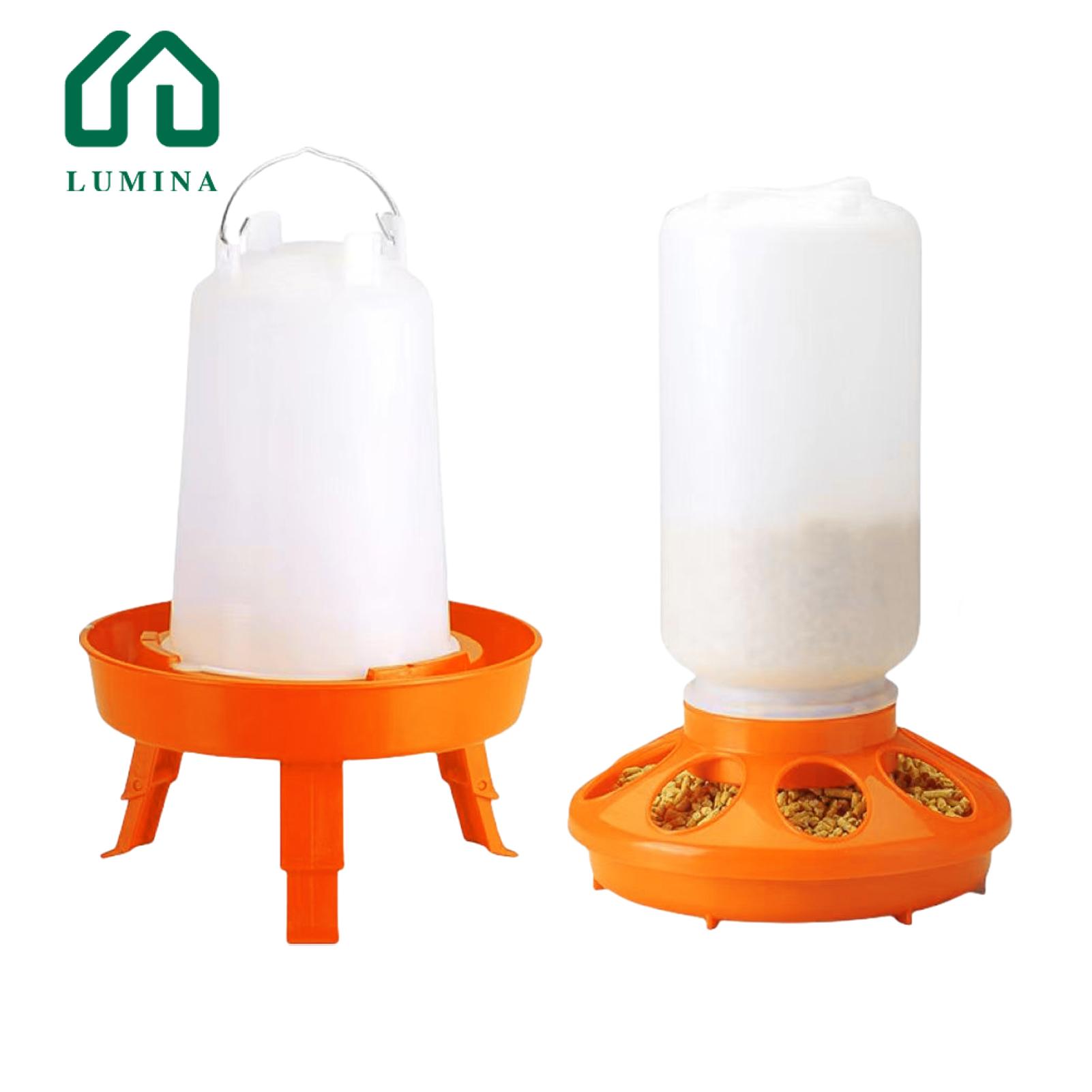 Lumina Foldable Chicken Feeder Legs Foldable Legs Chicken Feeder Waterer Large Capacity Poultry Farm Yard Poultry Feeder. 