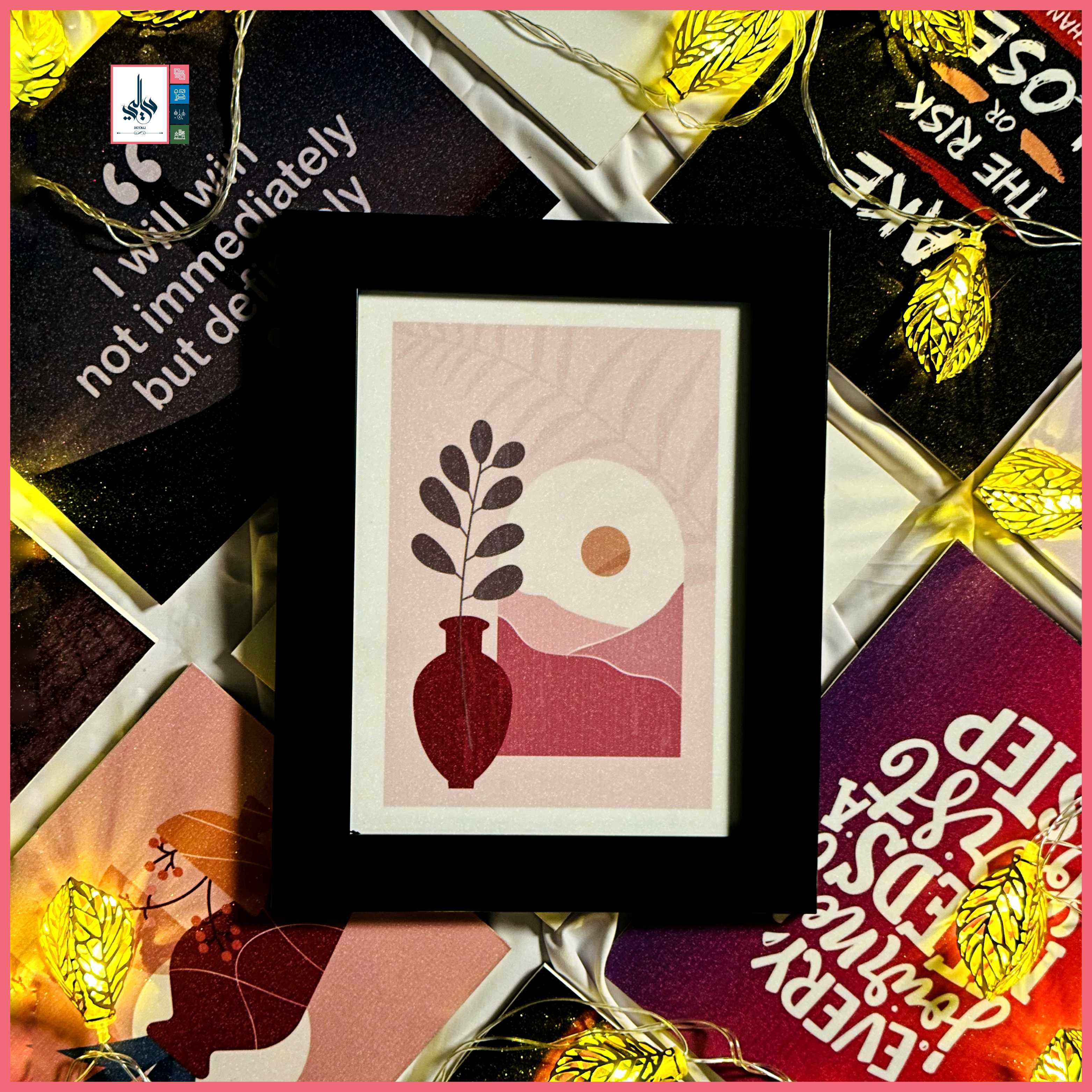Modern aesthetic boho art designed frame for your wall