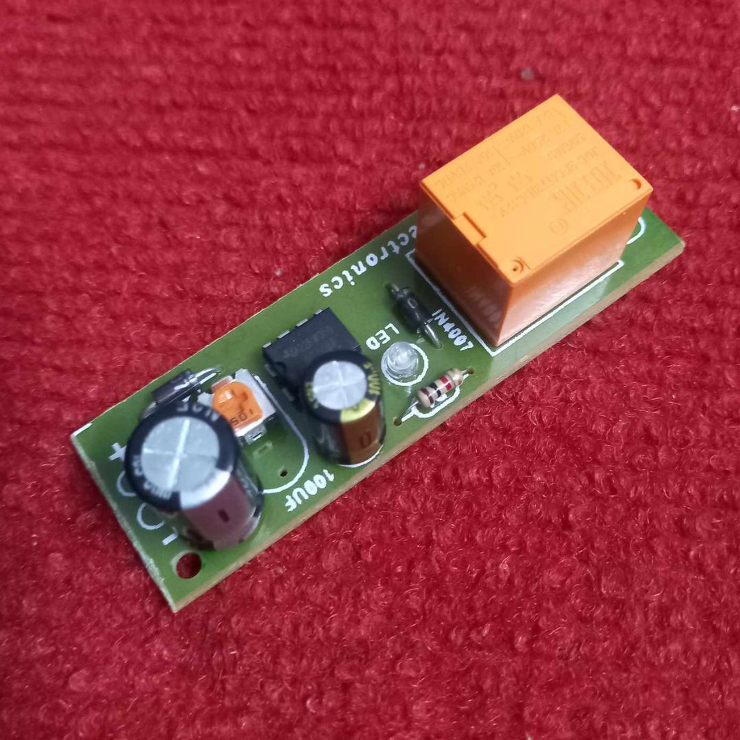 12V De-lay Timer Circuit DC 12V 5 Minutes Fixed NE555 De-lay Timer Relay Switches Circuit Use For Stabilizer IPS Adapters De-lay Timer 12V Circuit