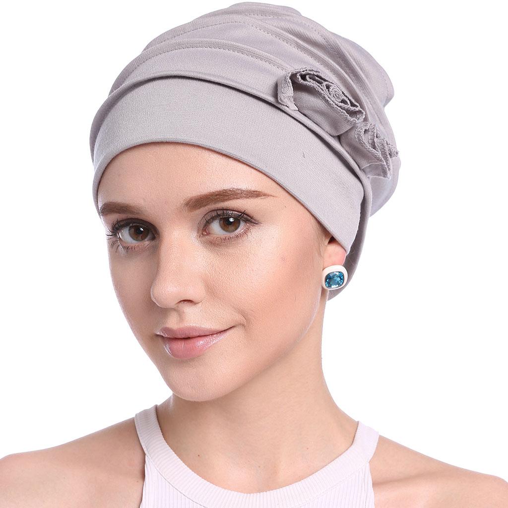 ALLGOOD】Women Ruffle Chemo Turban 