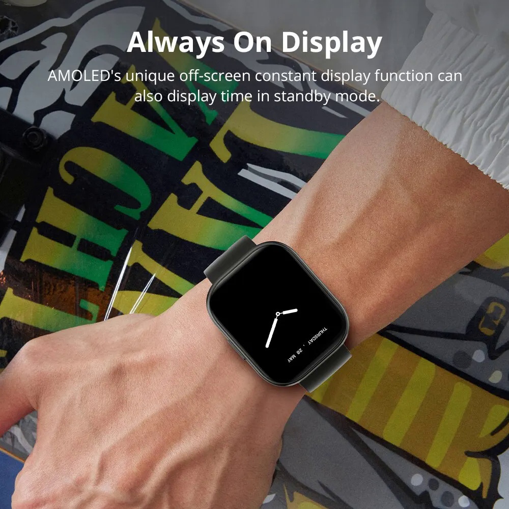 【NShisasN】COLMI P68 Smartwatch 2.04'' AMOLED Screen 100 Sports Modes 7 Day Battery Life Support Always On Display Smart Watch Men Women. 