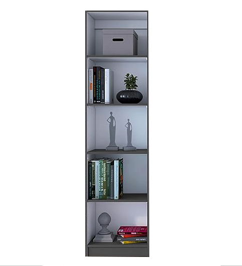 Tall Bookshelf, 5-Tier Cube Display Rack, Modern Bookshelf with Storage Space, Storage Cabinet for Home Office, Nice Corner book shelf, Book Rack 72/16. 