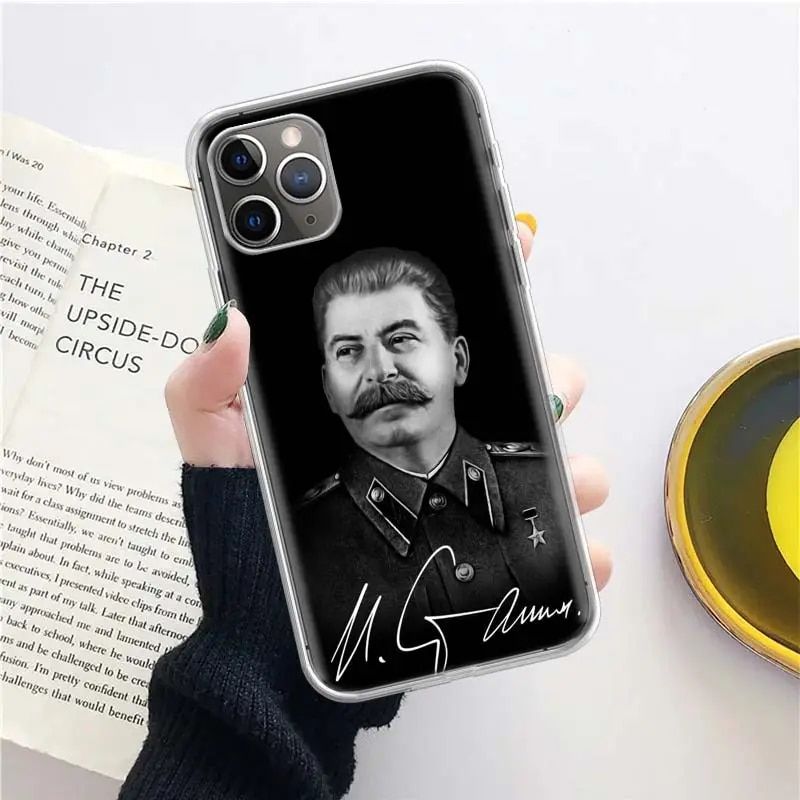 Russian Stalin Ussr Communism Silicon Call Phone Case For Apple iPhone 11 13 14 Pro Max 15 Ultra 12 Mini 7 Plus X XR XS SE Cover. 