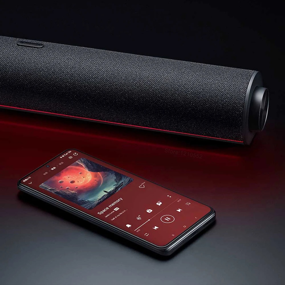 New XIAOMI Redmi Computer Speaker Four-Unit Two-Channel Stereo RGB Ambient Light Bluetooth 5.0 Built-in Microphone Knob Control. 