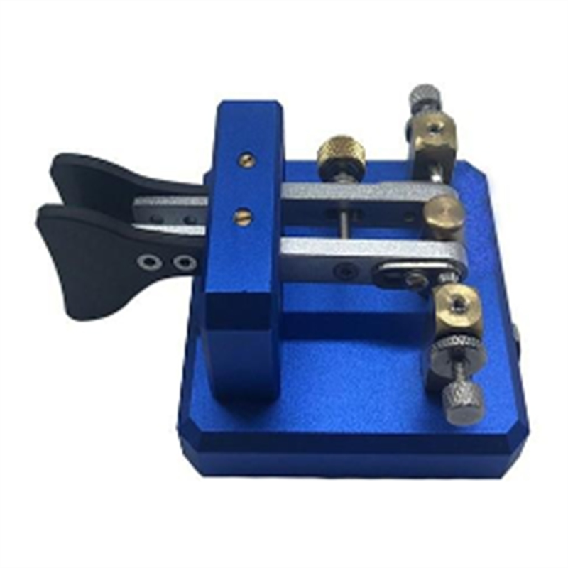 Automatic Morse Dual-Paddle Telegraph Key CW Key for Ham Radio Users for Amateur HAM RADIO CW Paddle Key Amateur Easy to Use Blue. 
