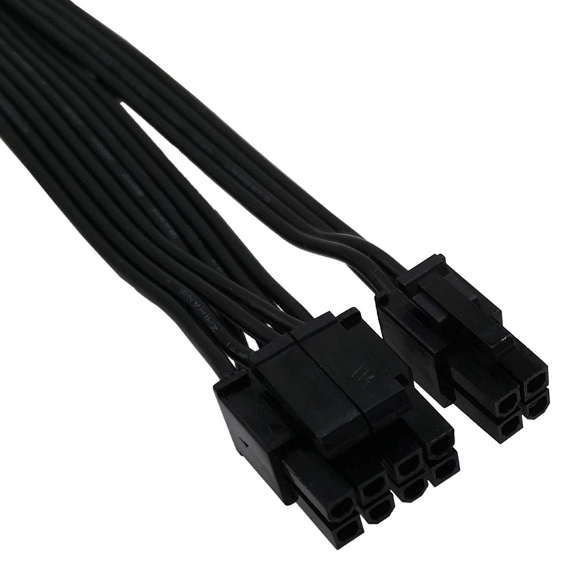 2X CPU 8 Pin Female to CPU 8 Pin ATX 4 Pin Male Power Supply Converter Adapter Extension Cable for Motherboard (20cm). 