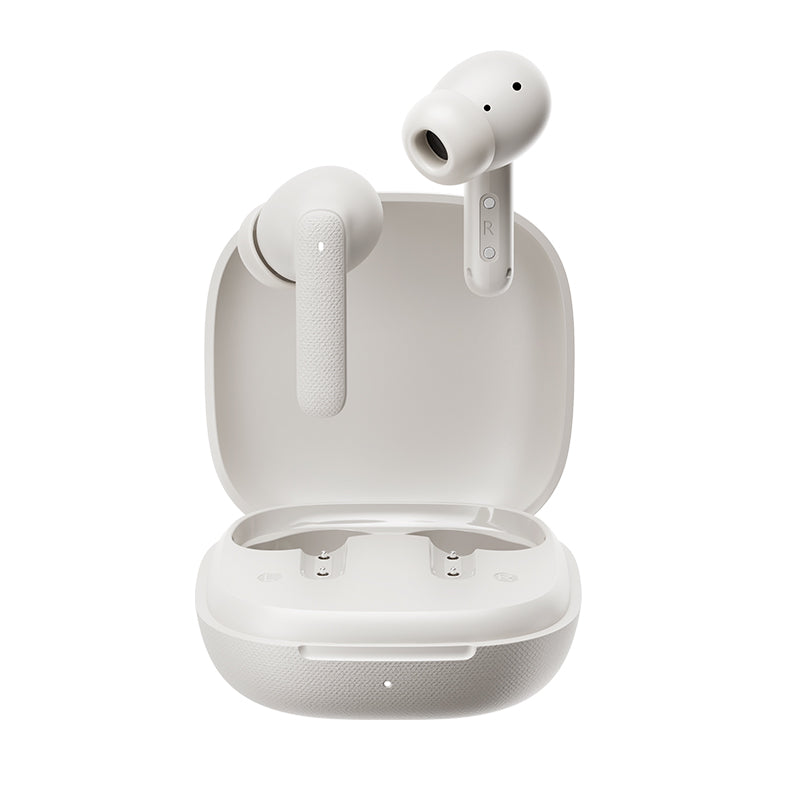 QCY Buds QT43 True Wireless Earbuds. Fabric Texture and Super Light weight Earbuds. 