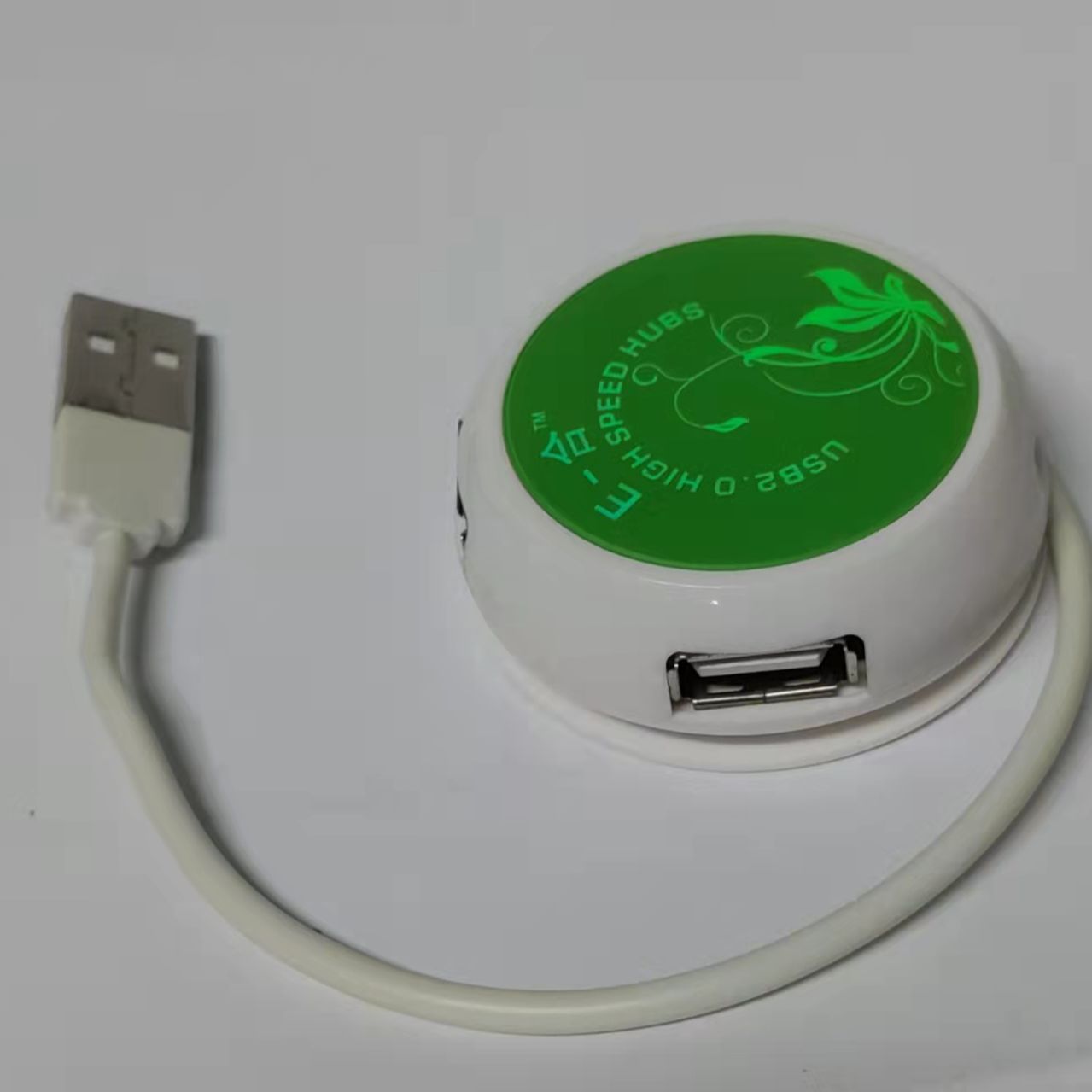 Mini Round Shape Super Speed Usb2.0 4-Port Hub - Usb Hub. 