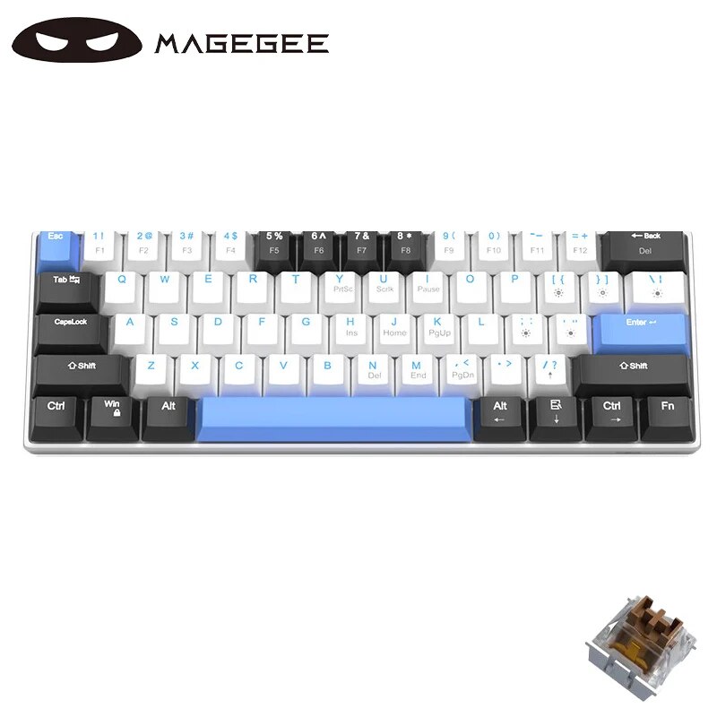 MageGee 60% Customized Wired Mechanical Keyboard, STAR61 Gaming ...