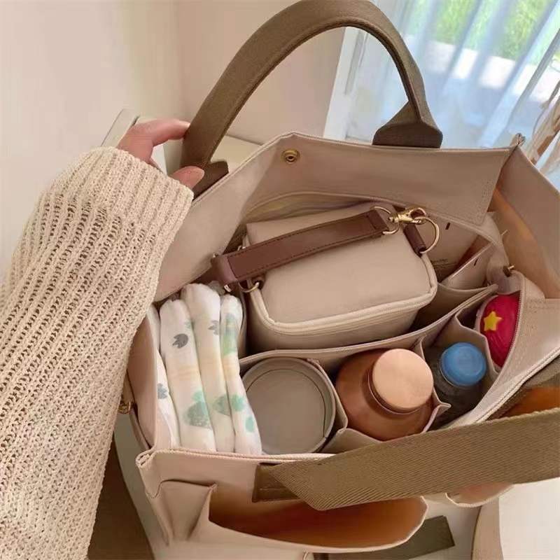 Korean Mummy Bag Multi-Compartment Practical2023Portable Shoulder Bag Large Capacity Baby BaginsAll-match shopping bag. 