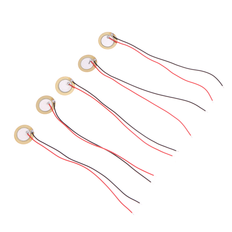 20PCS Piezo Ceramic Elements Buzzer Dia 15mm Sounder Sensor Trigger Drum Disc With Wire Copper For Buzzer Hudduo. 