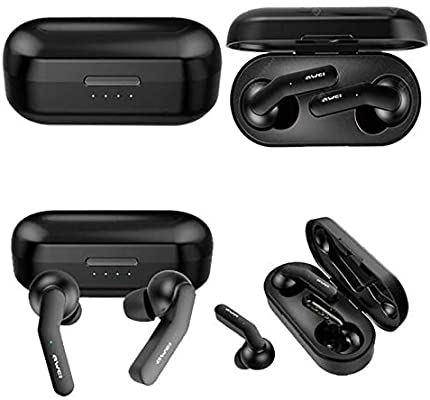 AWEI T10C Bluetooth V5.0 True Wireless Earbuds Stereo Earphone with Charging Case Box. 