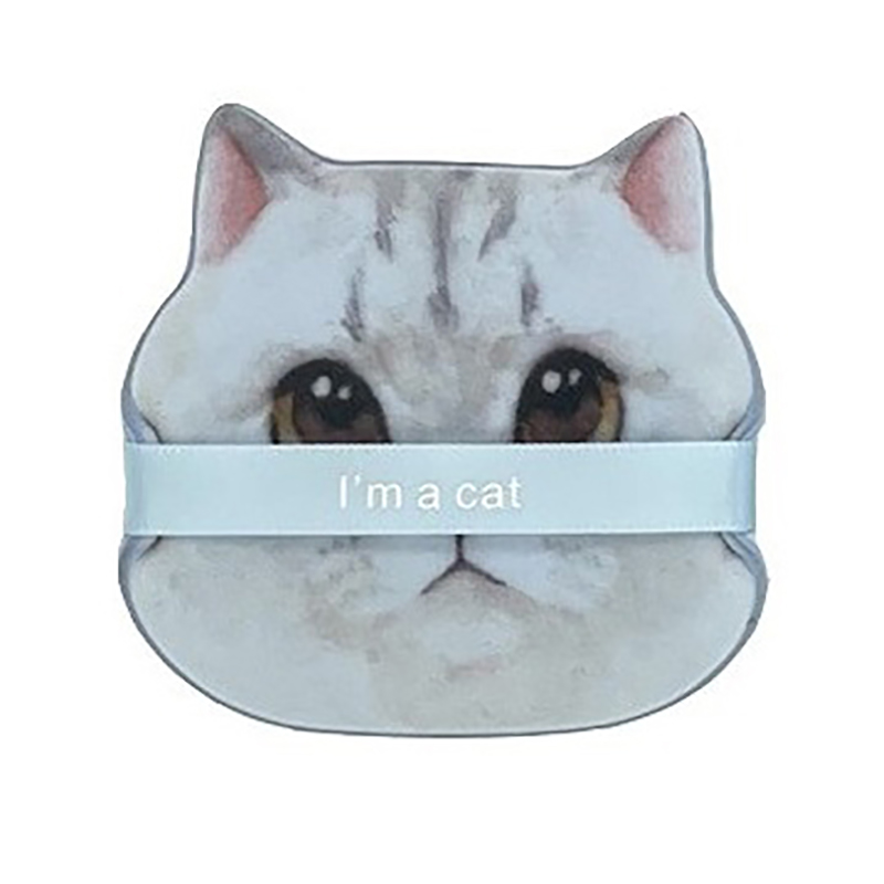 1Pc Dry And Wet Dual-use Cartoon Cat Cosmetic Powder Puff Double Side Makeup Puff Soft Air Cushion Foundation Cream Sponge Tool