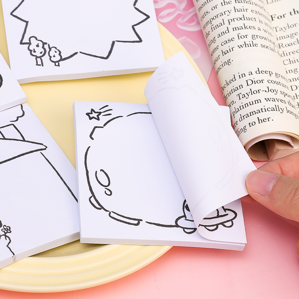 50 Sheets Cute Cartoon Dog Memo Pad Kawaii Sticky Notes Girl Diary DIY Decorative Scheduler Paper To Do List. 
