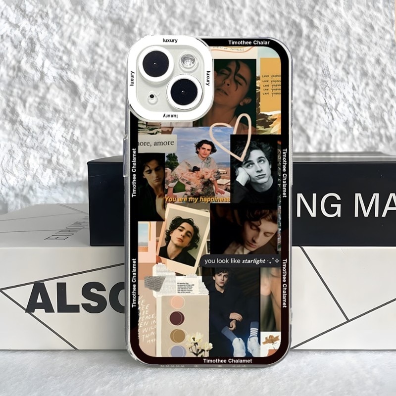 Timothee Chalamet Phone Case Case For IPhone 15 14 13 12 11 Pro Max Mini XS X XR SE 7 8 Plus Soft Angel Eyes Cover. 