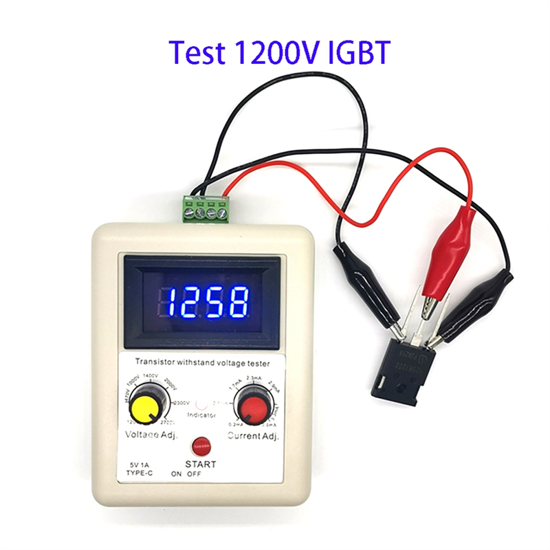 1 Set ABS White Transistor Withstand Voltage Tester MOS Transistor IGBT Voltage Regulator Diode Detector A. 