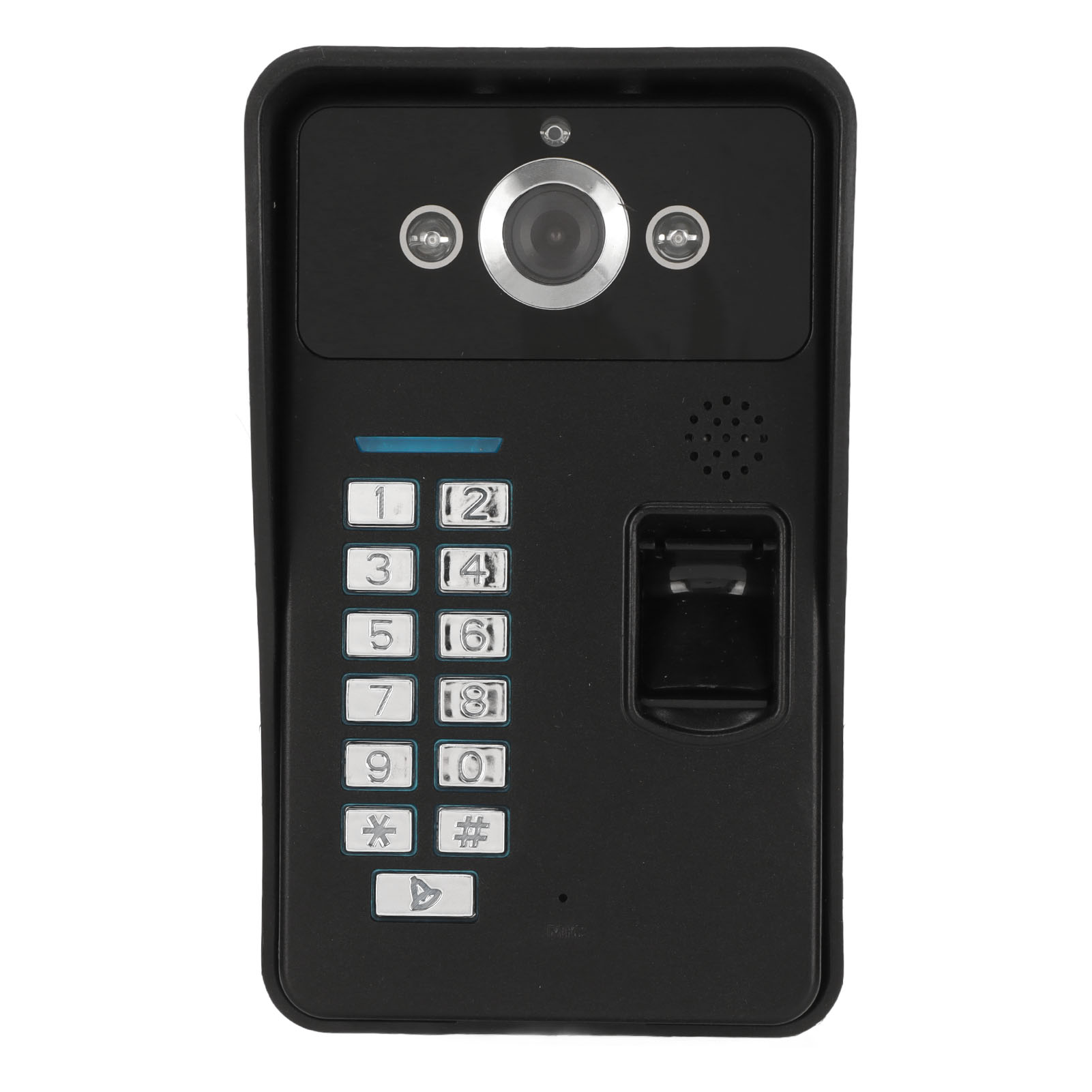 Video Intercom System 7 Inch TFT Fingerprint Identification Password Monitor Video Doorbell with Night Vision AU Plug. 