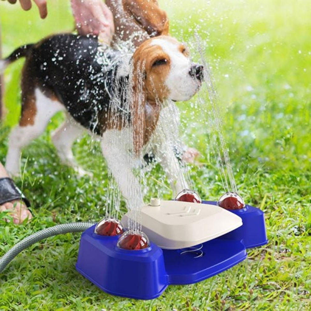 Adjustable  water sprinkler Fun Waterproof Durable Outdoor bath Multi-functional Portable Automatic water feeding for Pet grooming Outdoor play Training tool Summer activity  water station. 