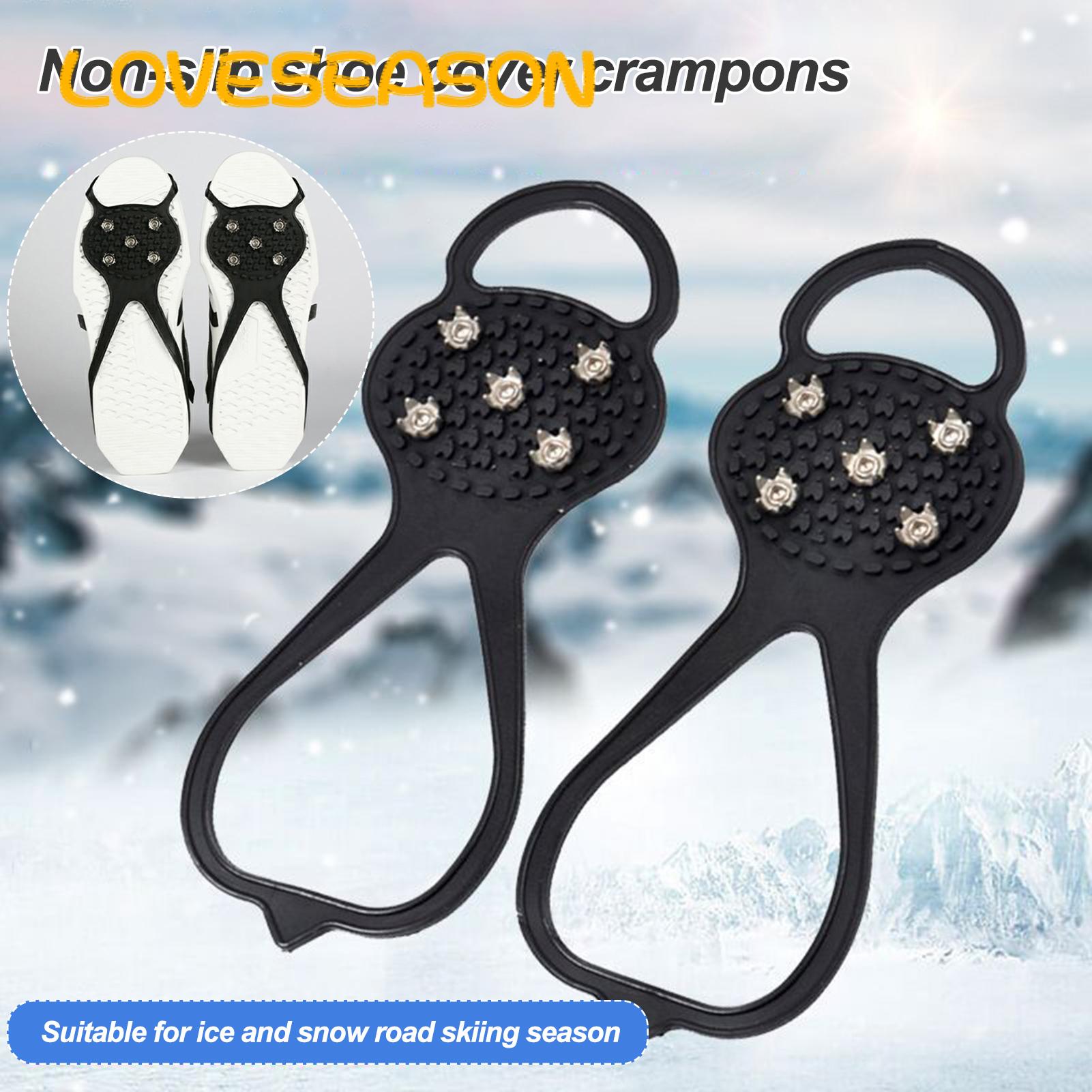 Gripper Spikes Ultimate Grip Ice Snow Boot Crampons Non-slip Spikes for Unmatched Traction Ideal for Southeast Asian Buyers Studs Crampons. 