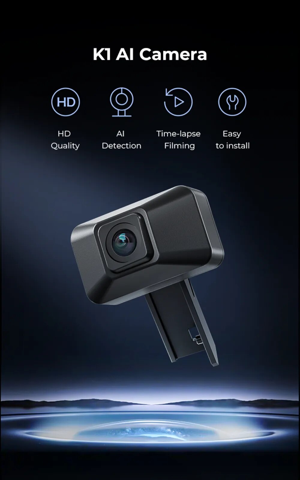Creality Official K1 AI Camera HD Quality AI Detection Time-Lapse Filming Easy to Install For K1/ K1 Max 3D Printer Accesoires. 