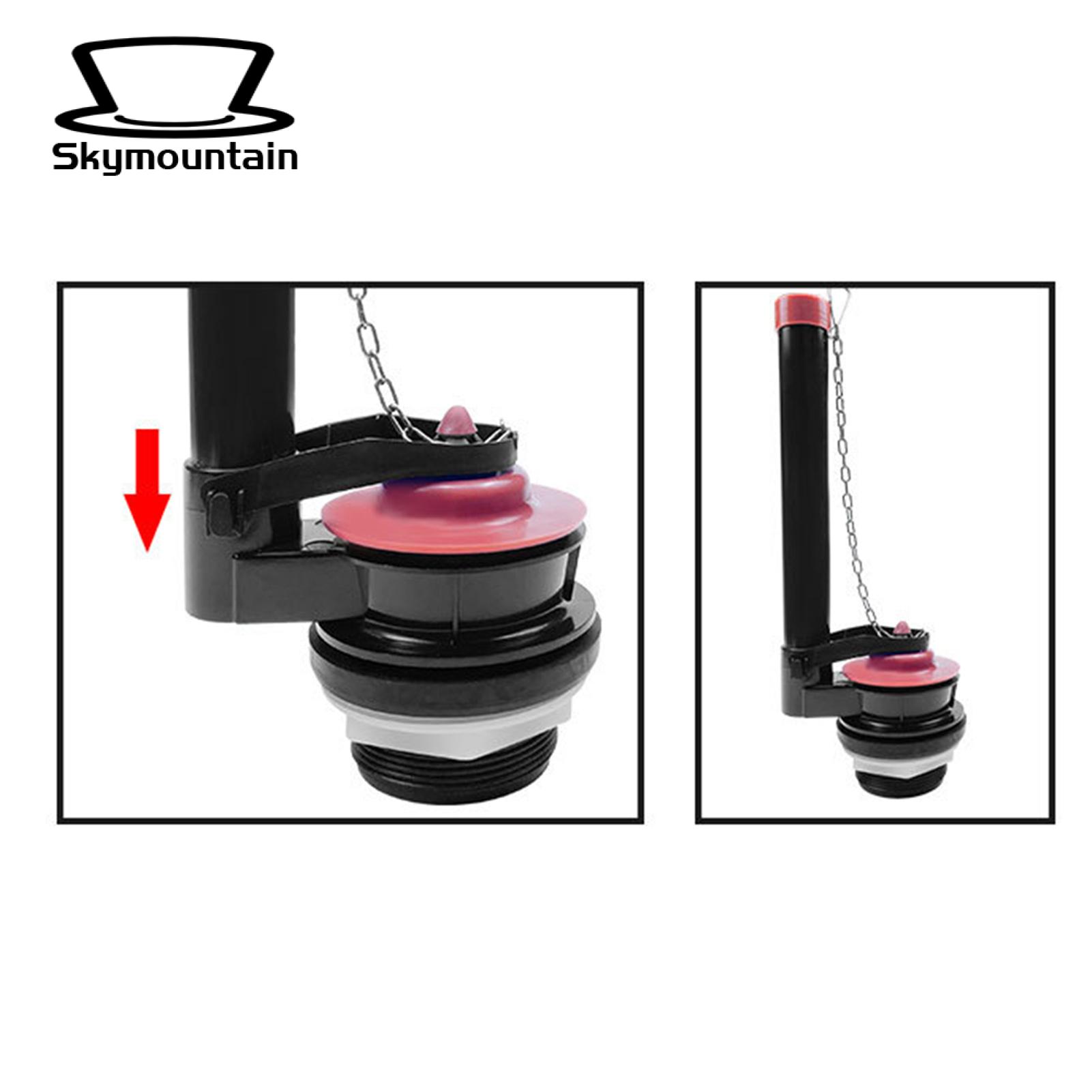High-quality Replacement Flapper with Stainless Steel Chain Easy Install Toilet Fill Valve Flapper Replacement Kit Leak-free Adjustable Flush Volume Southeast Asian Buyers' Choice Toilet Water. 