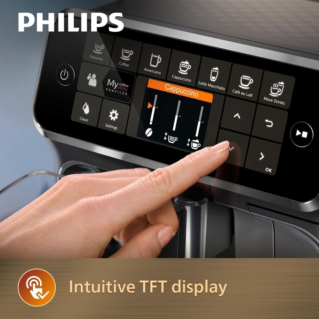 Philips EP4346/70 Series 4300 Fully Automatic 8-in-1 Espresso Coffee Machine. 