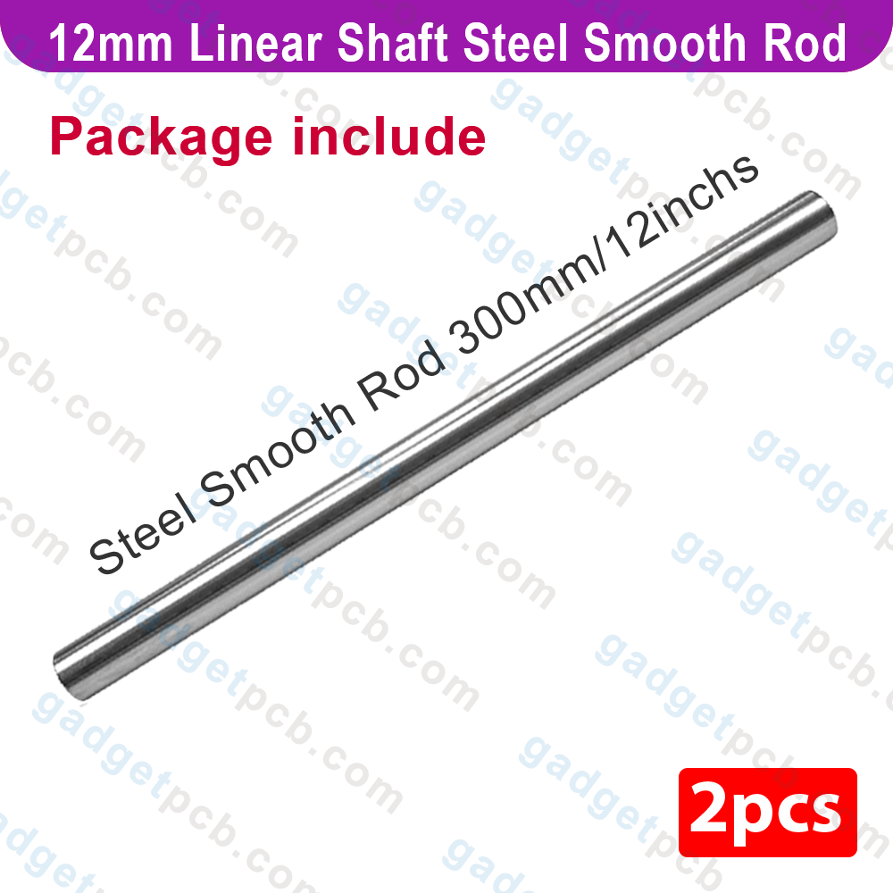 Linear Motion Rods 2PCS 6mmx 400mm (0.236x15.748 Inches) Case Hardened Chrome Plated Linear