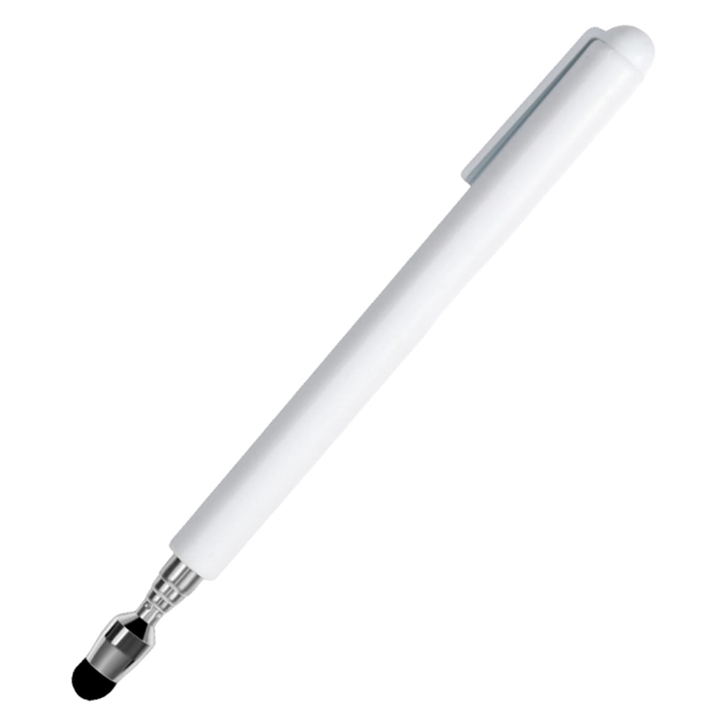 Stylus Pen Stylus Pen for Touch Screens Retractable Pointer Stick & Stylus with Special Flocking Tip (White)