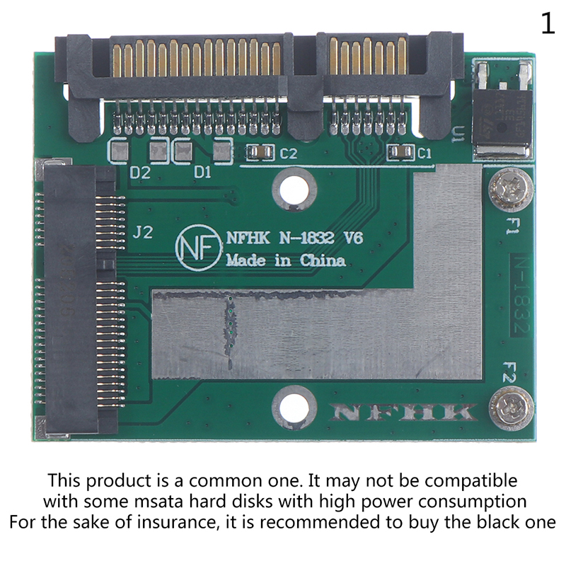 Half height MSATA Mini Pcie SSD To 2.5'' SATA3 6.0 Adapter Converter Card. 