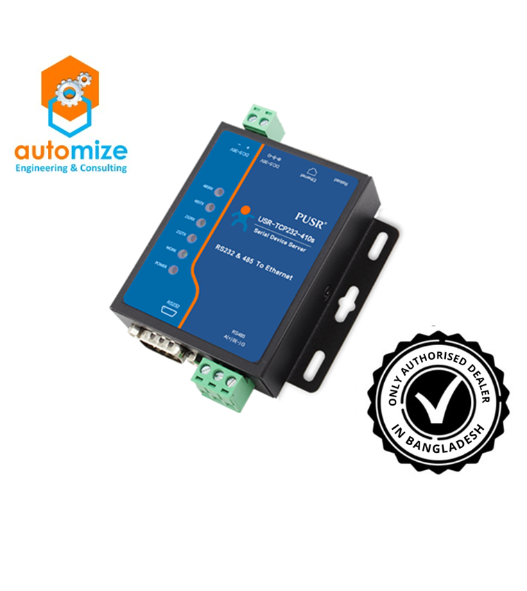 USR-TCP232-410s Industrial Serial RS232, RS485 Ethernet Converter. 