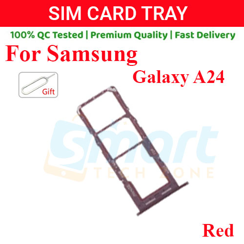 Samsung Galaxy A24 Sim Tray Micro SD Card Slot with Sim Ejector Pin Replacement Part. 