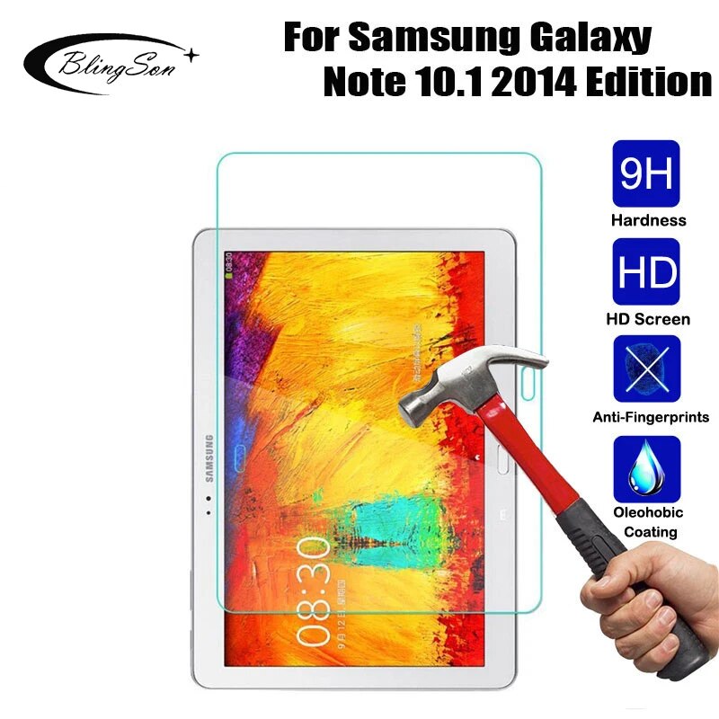 【YIYANGMAOYI111】HD Tempered For Samsung Galaxy Note 10.1 2014 Edition P600 P601 P605 Screen Explosion proof Protective Film. 