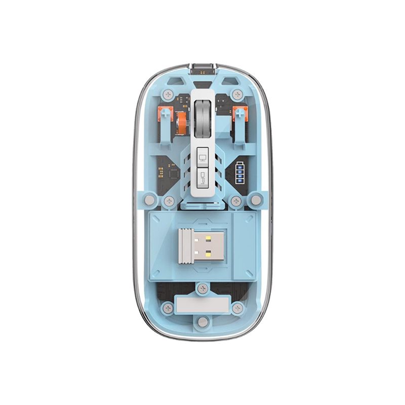 WIWU WM105 CRYSTAL MAGNETIC WIRELESS MOUSE 2.4G WIRELESS NANO RECEIVER PC TABLET MOUSE ERGONOMIC WIRELESS MOUSE. 