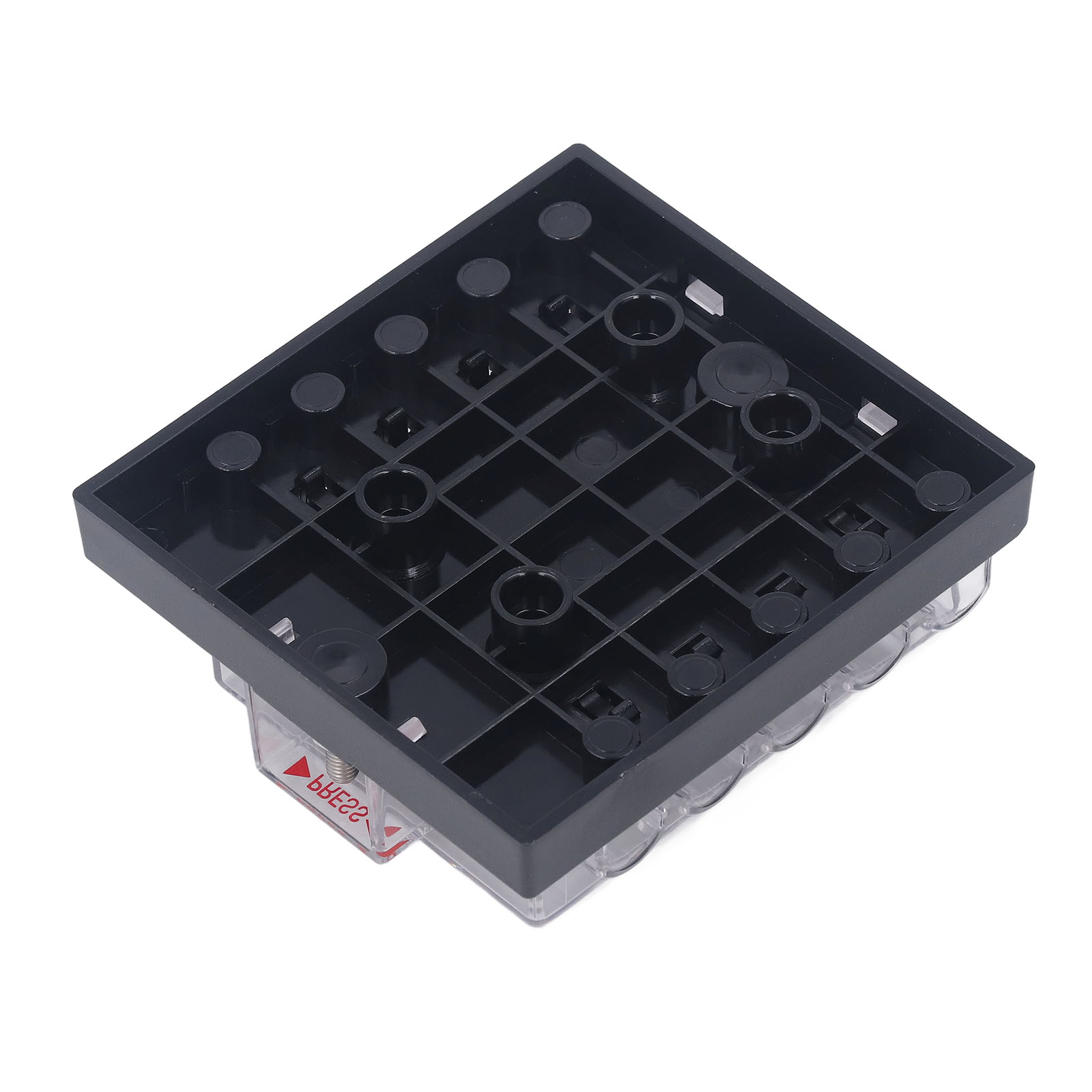 Automotive Fuse Box, 12-36VDC Flame Retardant ABS 10 Way Fuse Block with Sticker Labels for Medium Insert Fuses. 