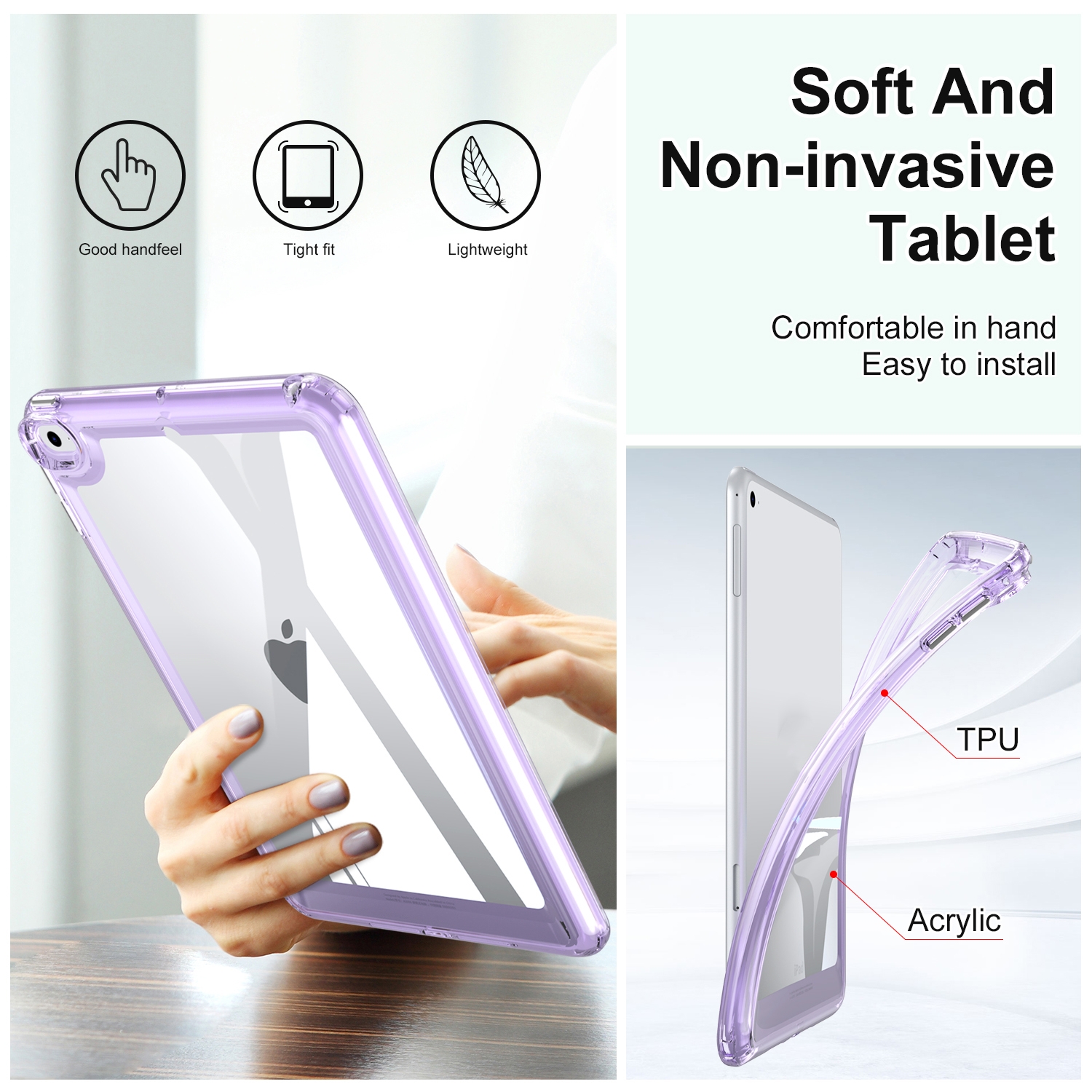 （COD)For iPad mini 5 / 4 Transparent Acrylic Case. 
