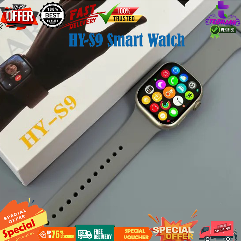 HY-S9 Smart Watch | Health Monitoring Bluetooth Calling Built-in Speaker