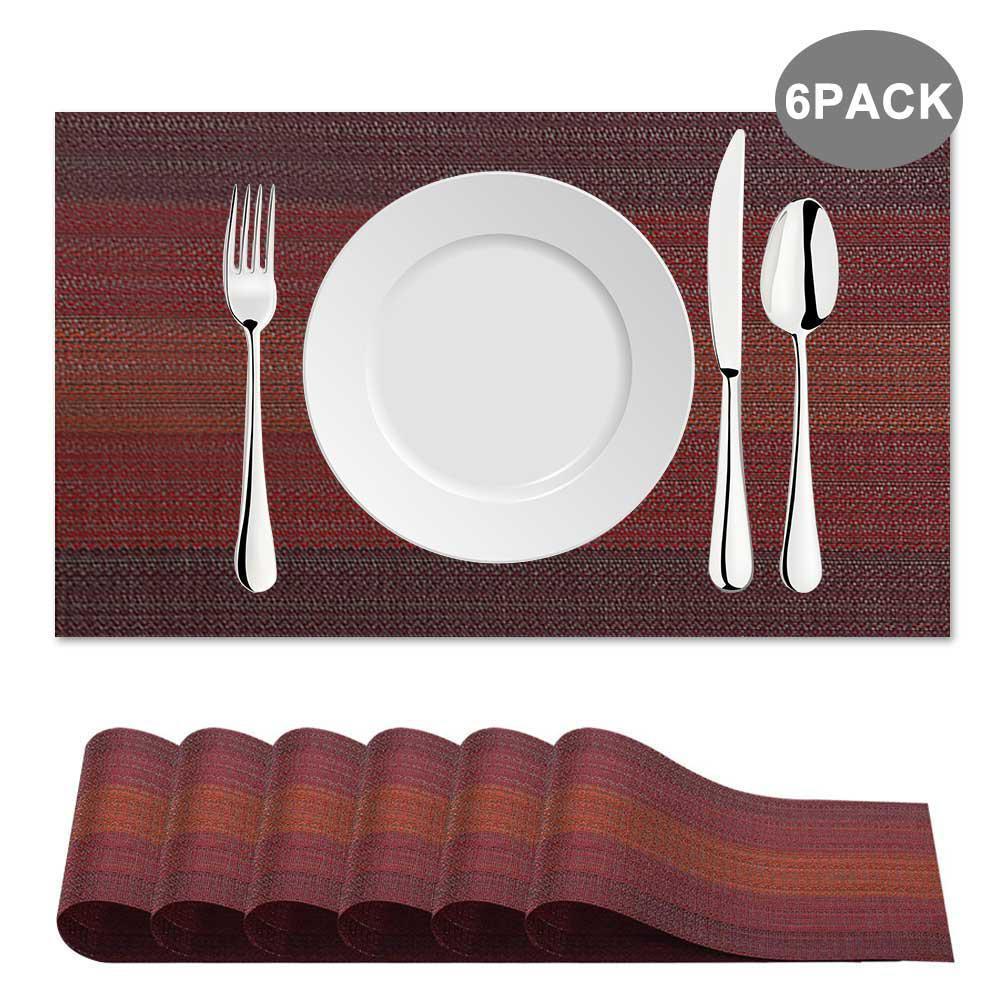 Place Mats Dining Table Placemats Sets Of 6 Heat Resistant Place Mats Dining Table Placemats Sets