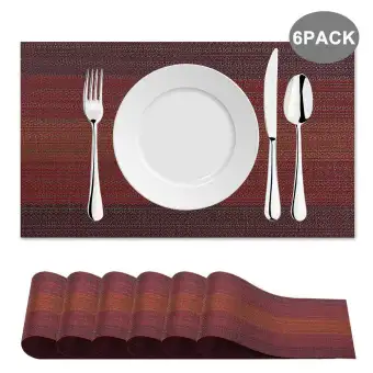 Place Mats Dining Table Placemats Sets Of 6 Heat Resistant Place Mats Dining Table Placemats Sets